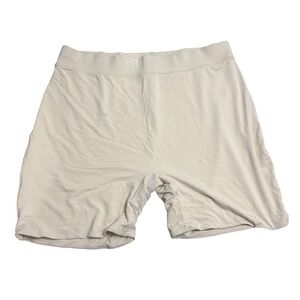 Nuuds Shapewear Shorts Womens XXXL Beige Seamless Tummy Control Plus Size